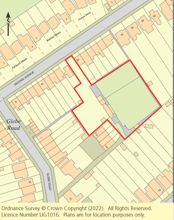 Lot: 44 - VALUABLE LAND WITH PLANNING FOR SEVEN NEW HOMES -